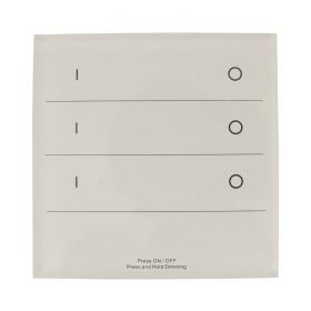 DMX & RF Wall Touch Plate Dimmer 230V - 3 Zone
