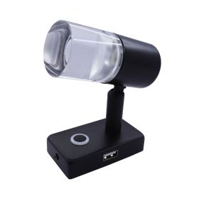 Reading Light Touch Dimmable with USB Port Black - 1W 12/24V 1