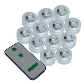 Mini Waterproof Light with Remote - 12 Pack 1