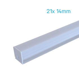 Aluminium Strip Light Channel - Square Top 1.5m 1