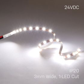 Strip Light 120 2525 LEDs/m 3mm 1-LED Cuttable 24V