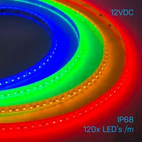 Strip Light 120 3528 LEDs/m 12V - Waterproof  Colours