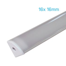 Aluminium Strip Light Channel - Corner (Rounded) 1.5m 1