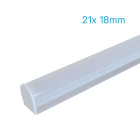 Aluminium Strip Light Channel - Domed 1.5m 1