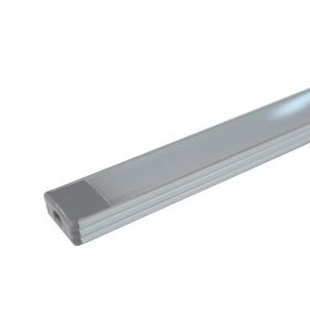 Aluminium Strip Light Channel - Slim w/Clip Cover 1.5m 1