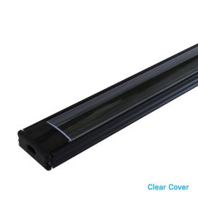 Aluminium Strip Light Channel - Slim Black 1.5m
