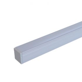 Aluminium Strip Light Channel - Small Square 1.5m 1