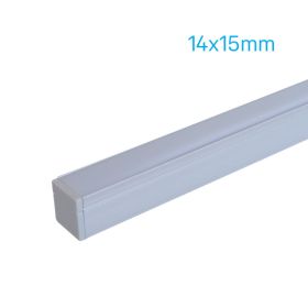 Aluminium Strip Light Channel - Small Square 1.5m 1