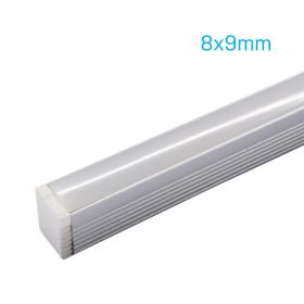 Strip Light Channel - Tiny Square 1.5m with Frosted Diffuser (Set) 01