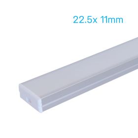 Aluminium Strip Light Channel - Wide 1m 1