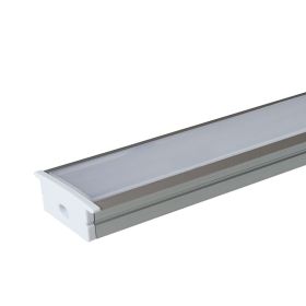 Strip Light Channel - Wide Flange 1.5m with Frosted Diffuser (Set)