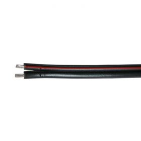 2-Core DC 18AWG Cable - Black/Red Stripe 1