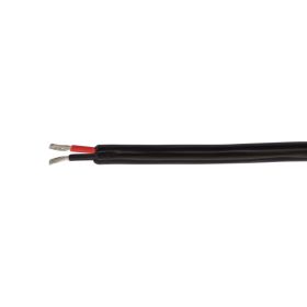 2-Core 0.75mm (18 AWG) Round Cable for LED Lighting - Black