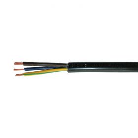 3-Core Mains Flex Cable - Black 1