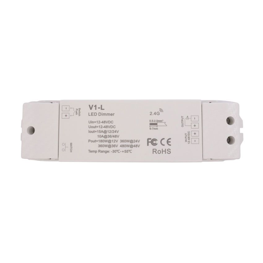 Dimmer Receiver 12-48V 15A