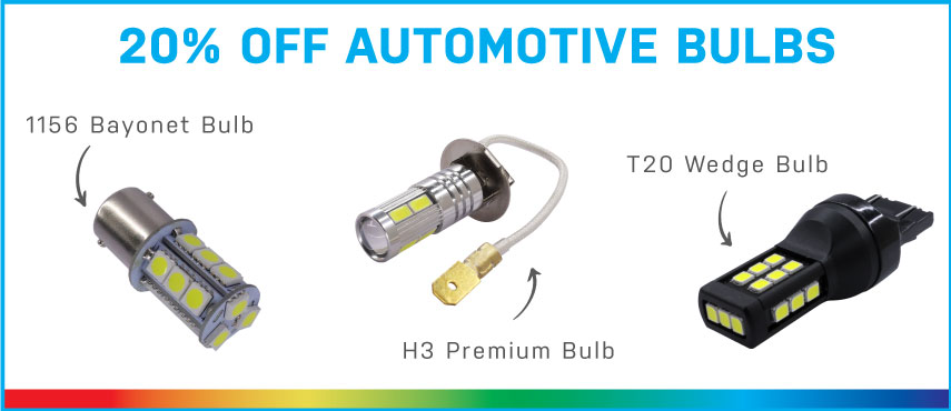 20% Off Automotive Bulbs