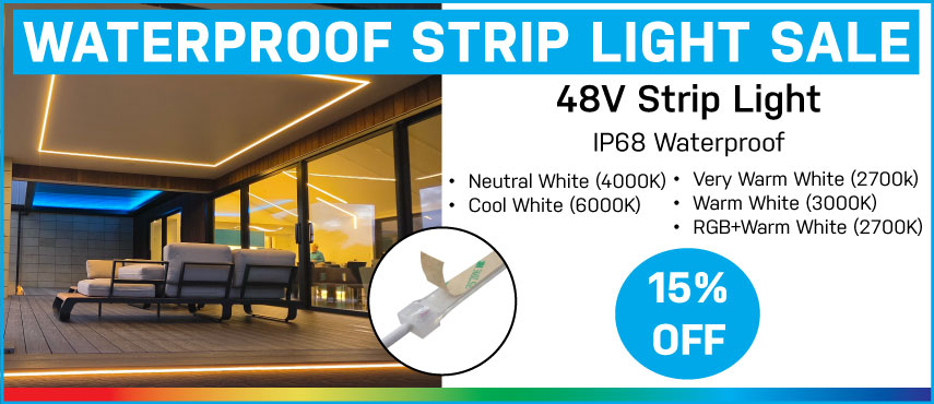 15% Off Waterproof Strip Light