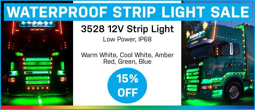 15% Off Waterproof Strip Light