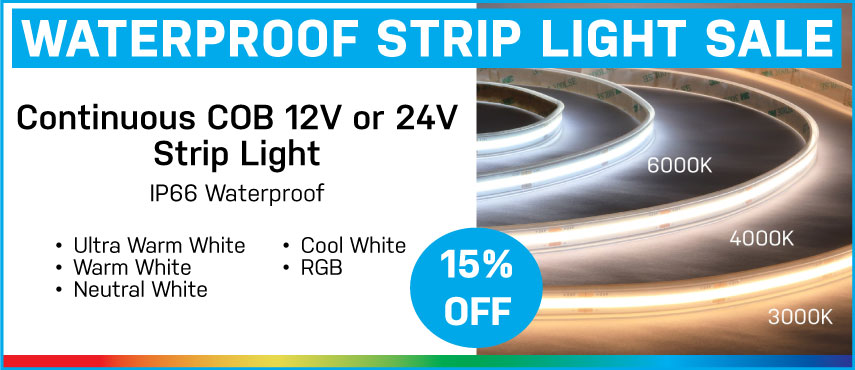15% Off Waterproof Strip Light