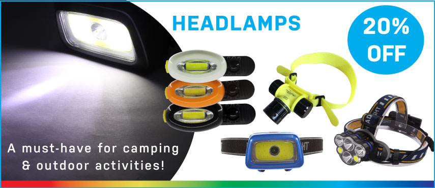 20% Off Headlamps