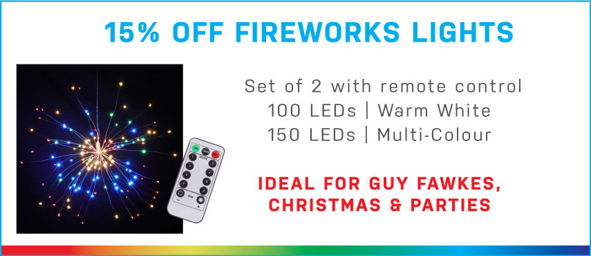 15% Off Fireworks Lights