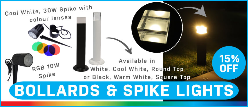 15% Off Bollard & Spike Lights