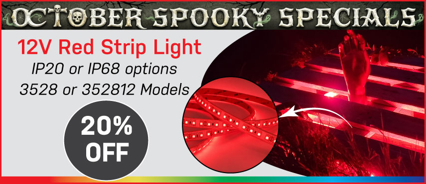 October Spooky Specials Red Striplight