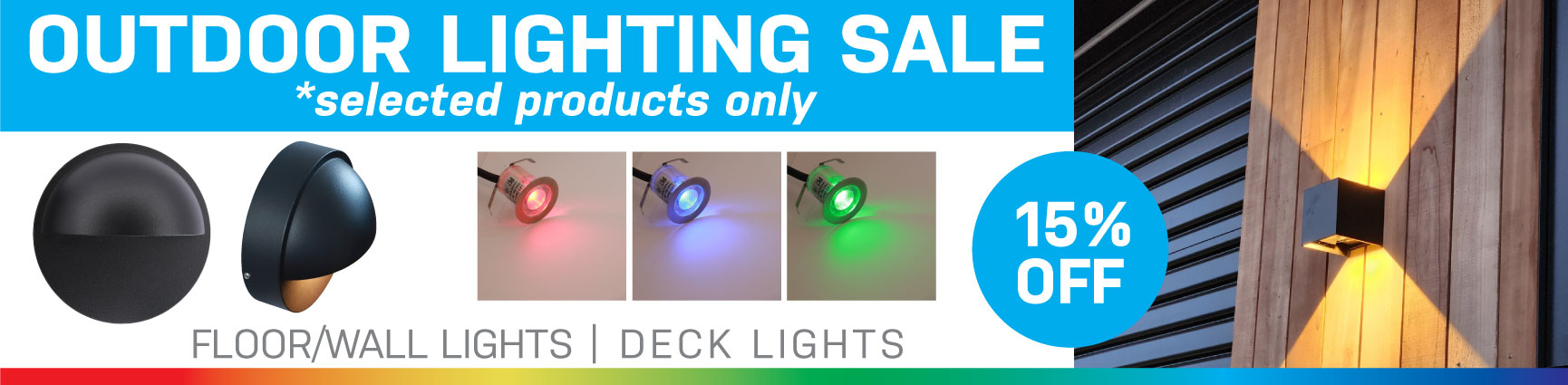 15% Off Deck & Wall Lights