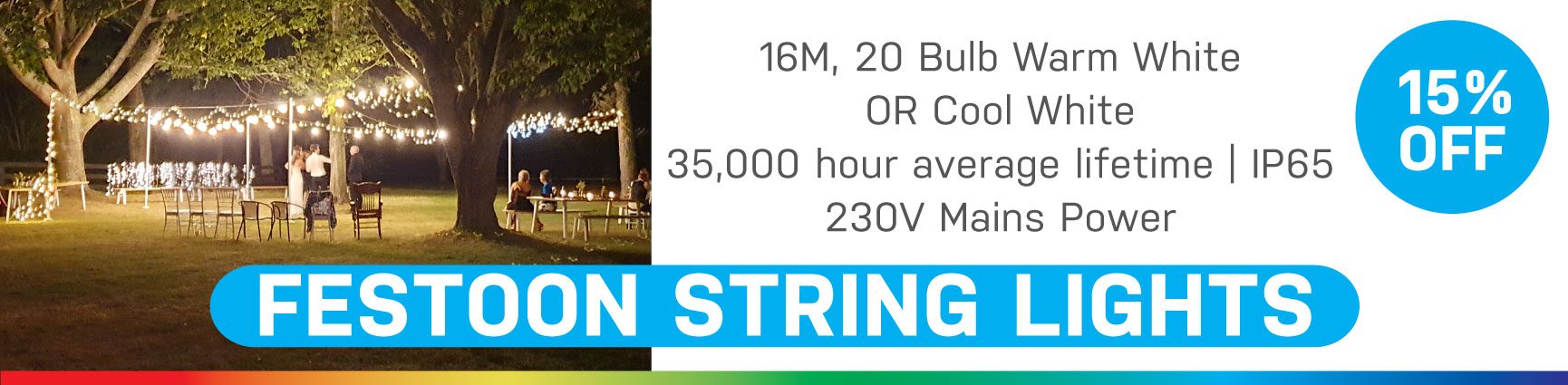 15% Off Festoon String Lights