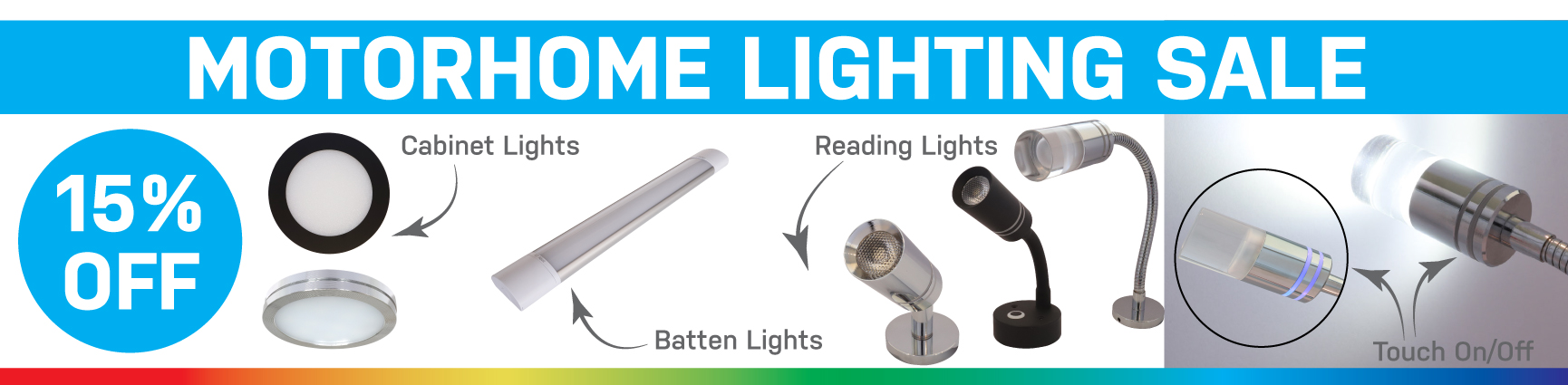 15% Off Motorhome Lighting