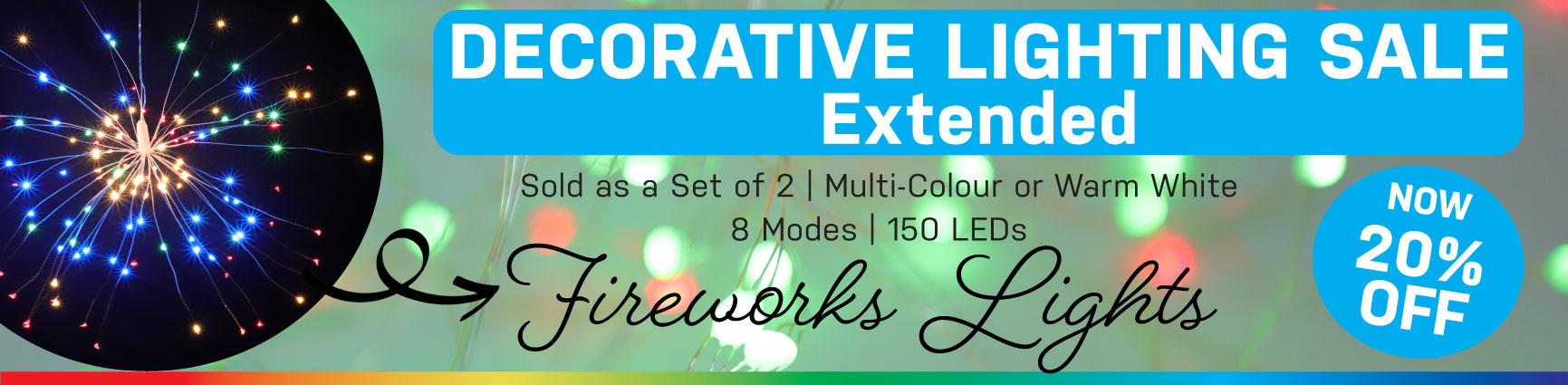 20% Off Fireworks Lights