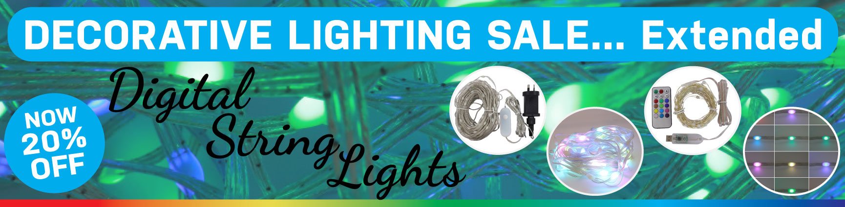 20% Off Digital String Lights