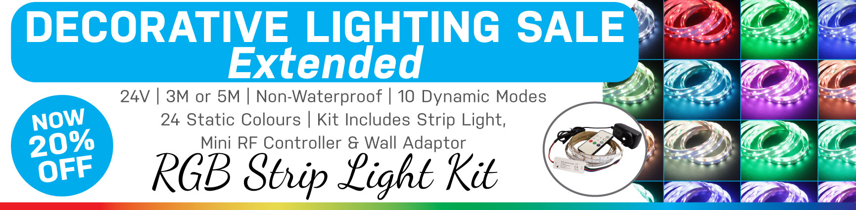 20% Off RGB Strip Kits