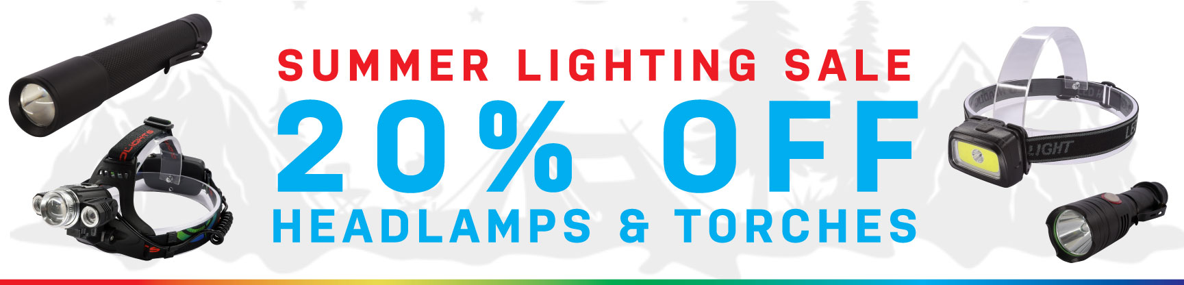 20% Off Headlamps and Torches