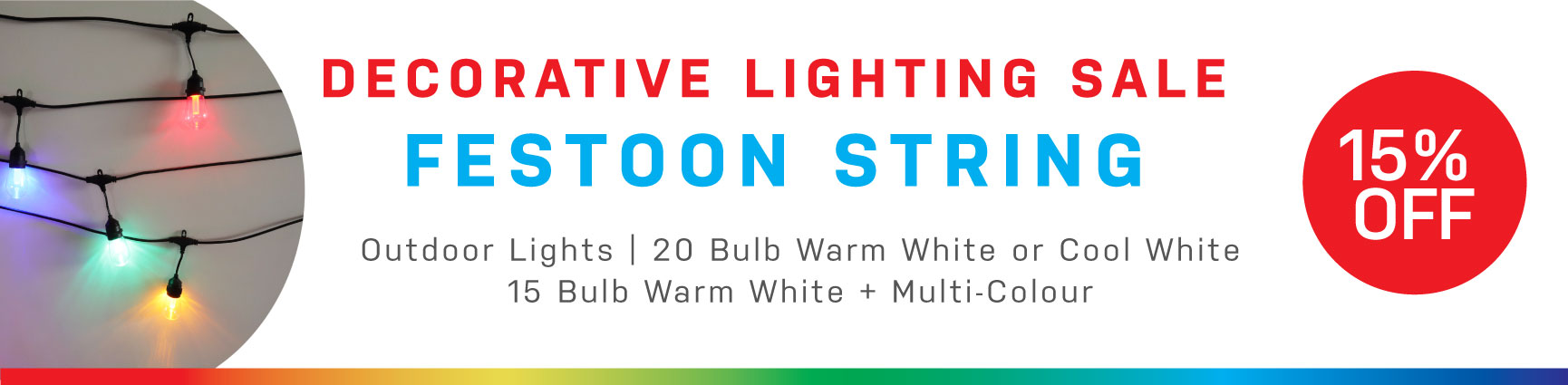 15% Off Festoon String