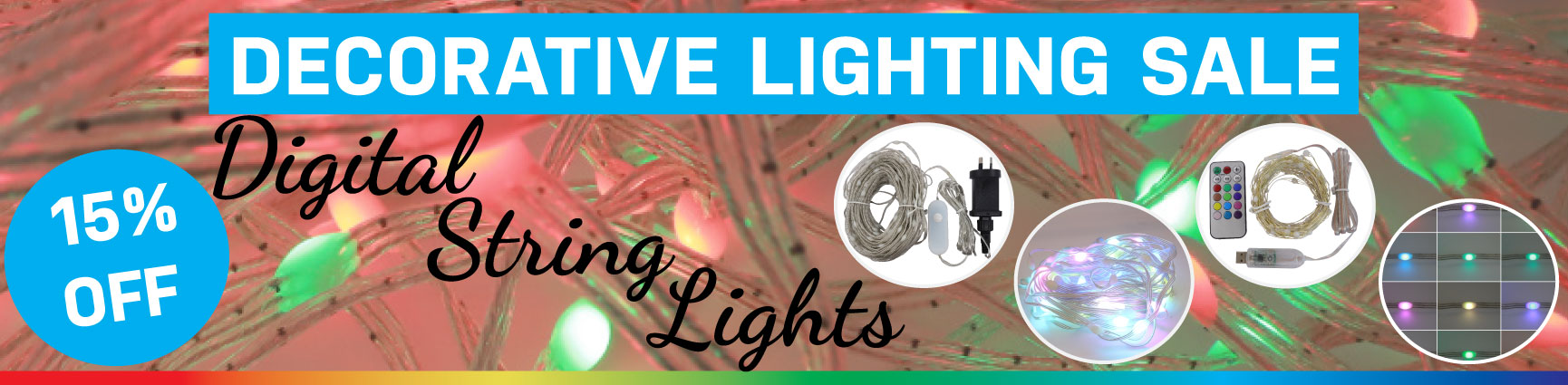 15% Off Digital String Lights