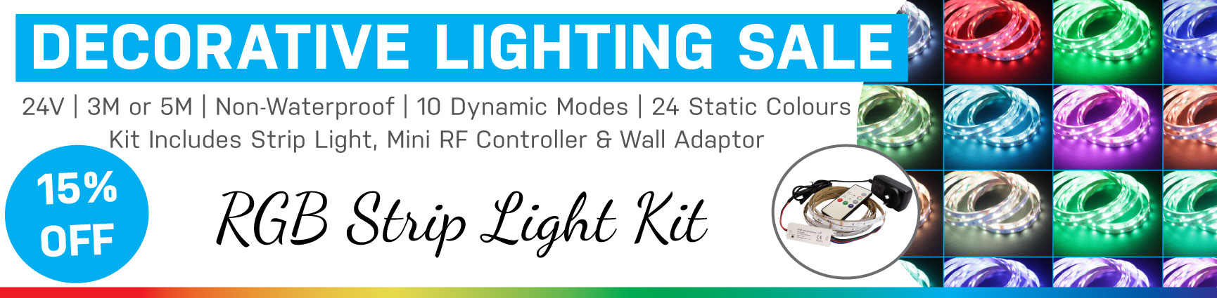15% Off RGB Strip Kits