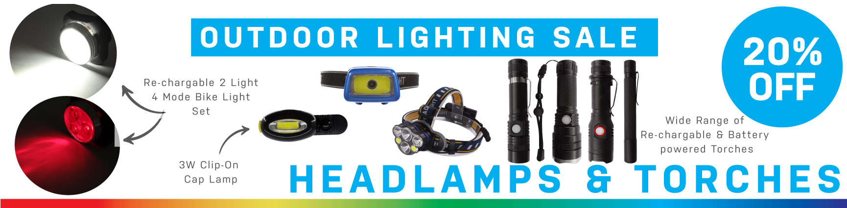 20% Off Headlamps and Torches