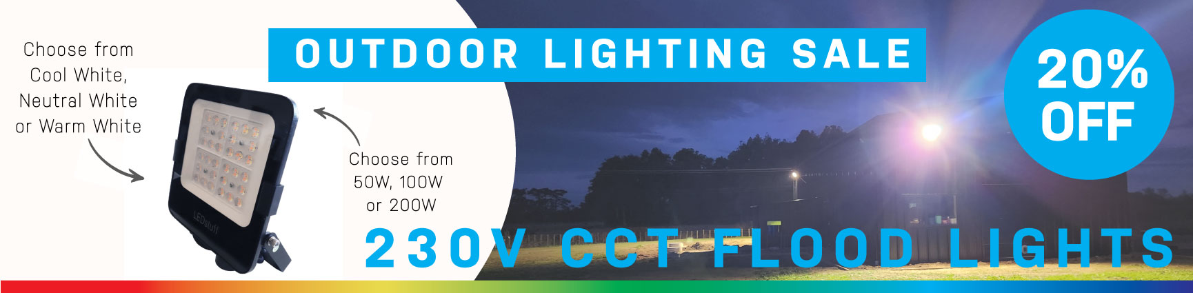20% Off CCT Floodlights